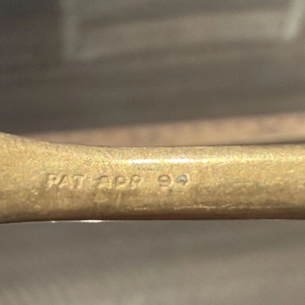WALDO HE GOLD tone HOLMES EDWARDS RIALTO ORLEANS SPOON 7